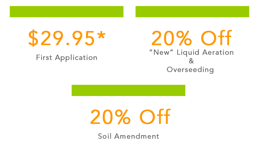 $29.95 First application + 20% Off Grub Control